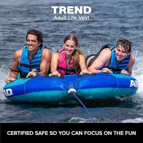 USCG Approved Life Jacket for Adults & Kids - Lightweight Watersports Vest