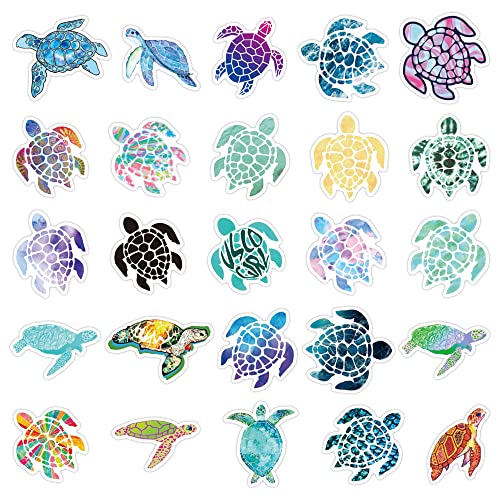 102-Piece Sea Turtle Vinyl Sticker Set - Waterproof Decals for Laptops