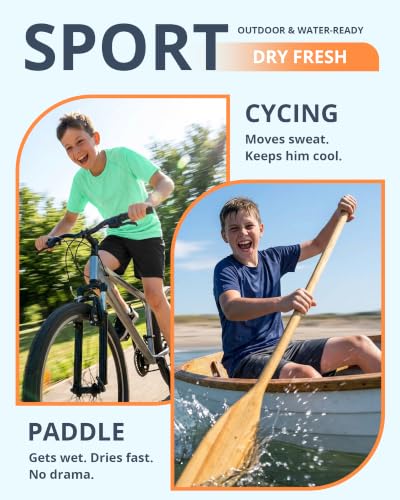 Boys Swim Shirt Toddler Rash Guard UPF 50+ Quick Dry - Grassy Green/Navy Medium