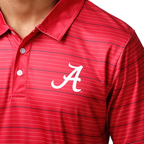 Men's NCAA Team Logo Striped Polo Shirt - Short Sleeve