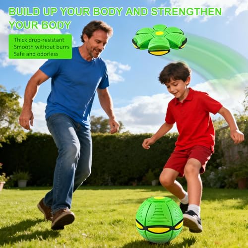 Interactive Magic Bouncing Ball with 6-Glow Lights - Dual Form UFO & Bouncy Ball