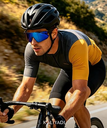 KALIYADI Polarized Sunglasses A01-black+black+black | Sports Cycling UV400 Protection