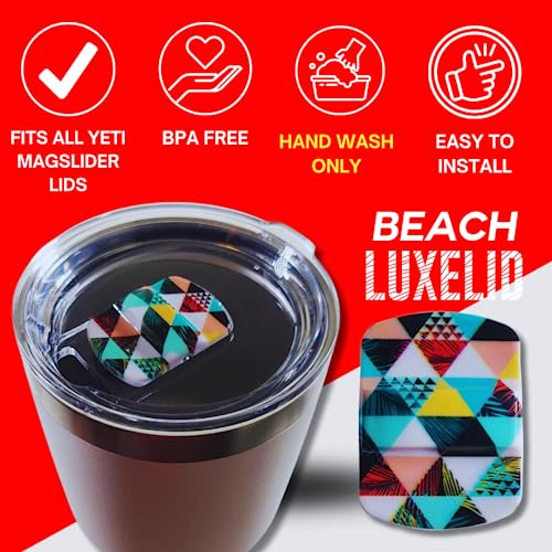Magnetic Slider Replacement for Tumbler Lids - Beach Design