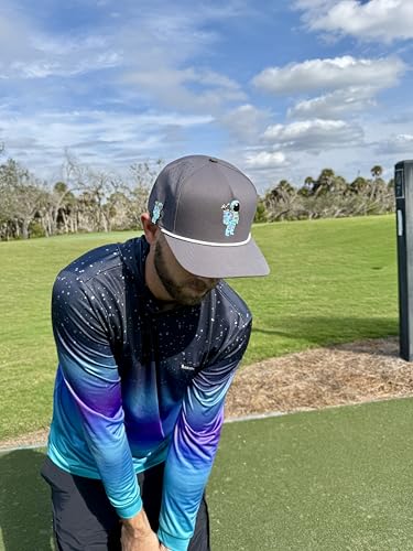 Logie Joe's Astronaut Walker Golf Hat with Magnetic Ball Marker Holder | Snapback Adjustable Grey