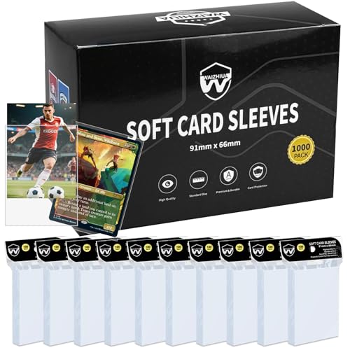 1000 Clear Soft Penny Card Sleeves - Archival-Grade Protection