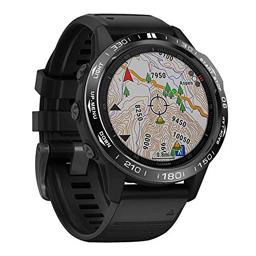 Stainless Steel Watch Bezel for Garmin Fenix 6/6 Pro - Style A Black/White