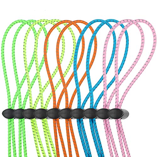 Swim Goggle Bungee Strap - 10 Sets in Green, Blue, Pink, Yellow, Orange