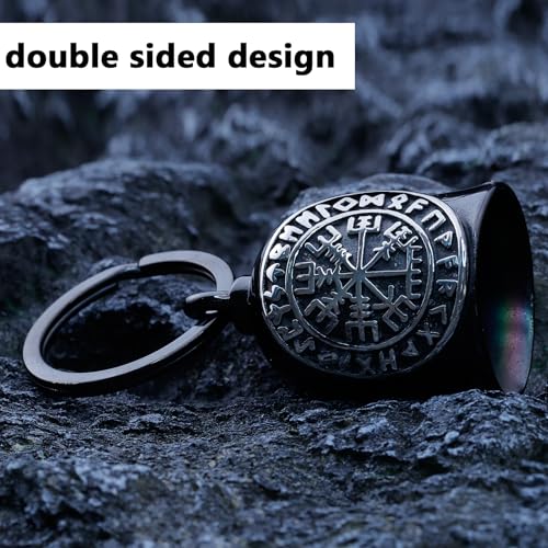 Motorcycle Viking Bell Black Silver - Guardian Symbol for Men & Women