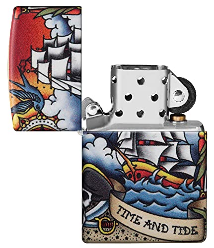 Zippo Nautical Lighters Blue – Windproof, Refillable American Made