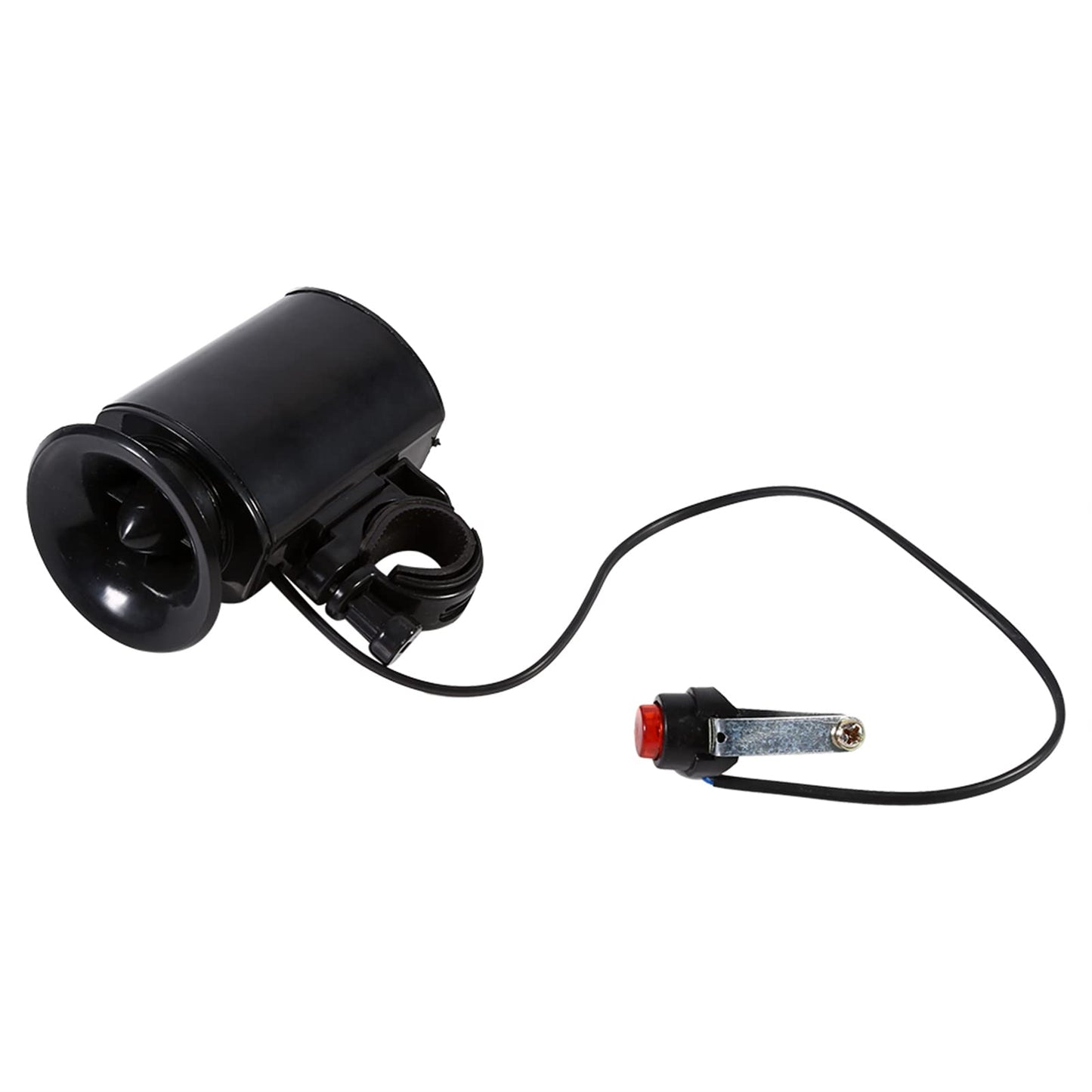Natudeco 6-Loud Bike Rings Bell Sound Electronic Horn Bell Rings Bell Alarm Speaker Quick Release Bike Bell Electric Bike Bell with Black for Bicycle Handlebar Accessory