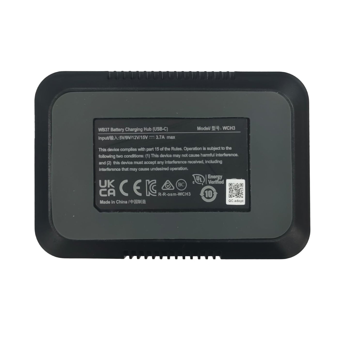 WB37 Battery Charging Hub for D JI WB37 Intelligent Battery Fast Charging Battery Charger (USB-C)