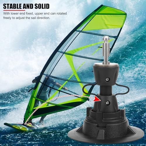 Adjustable Windsurfing Mast Base with 360° Rotation - Universal Fit