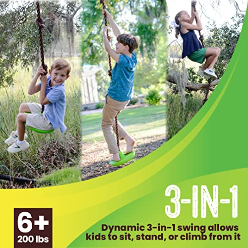 Disco Tree Swing - Adventure Outdoor Swing with Adjustable Rope