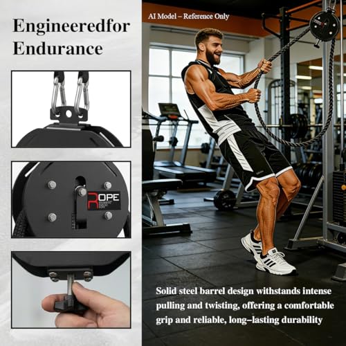 Endless Rope Trainer - Adjustable Resistance Cable Machine for Home Gym