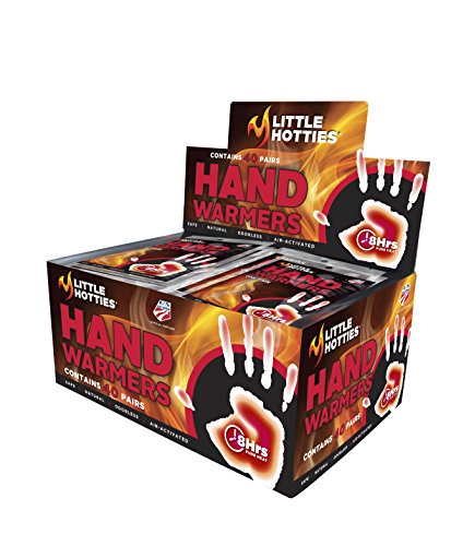 Little Hotties 8-Hour Hand Warmers Pack of 40 - Odorless Outdoor Heating