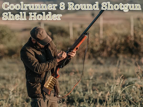 8 Round Shotgun Shell Holder - Khaki Buttstock Shell Holder