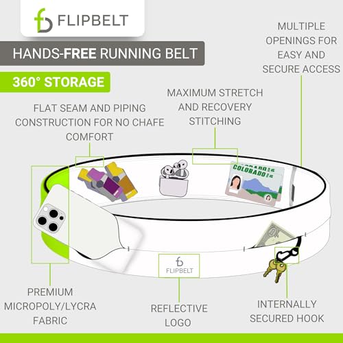 Running Belt with Phone Holder - Medium Black Money Pouch