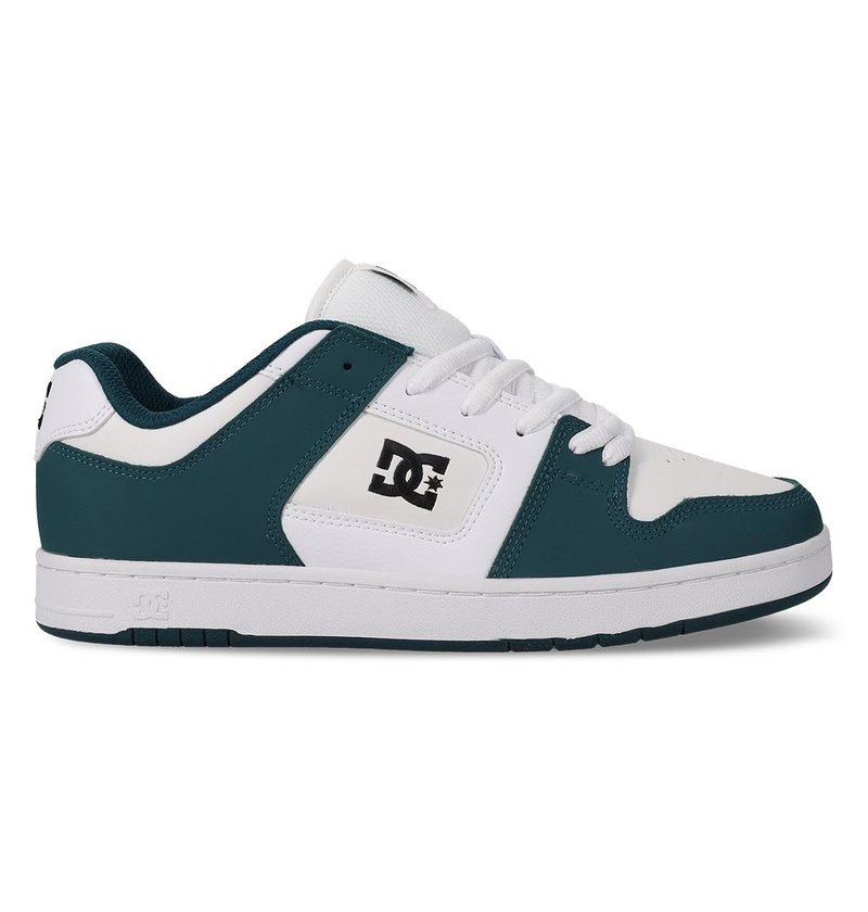 DC Men's Manteca 4 Skate Shoe, Teal/White/Black, 3.5