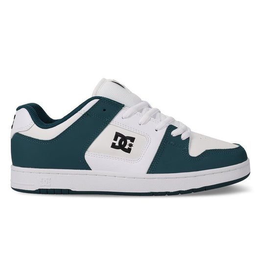 DC Men's Manteca 4 Skate Shoe, Teal/White/Black, 3.5