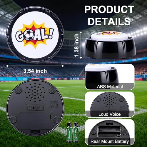 GOOOAALLLLL Celebration Sound Button for Soccer Goals