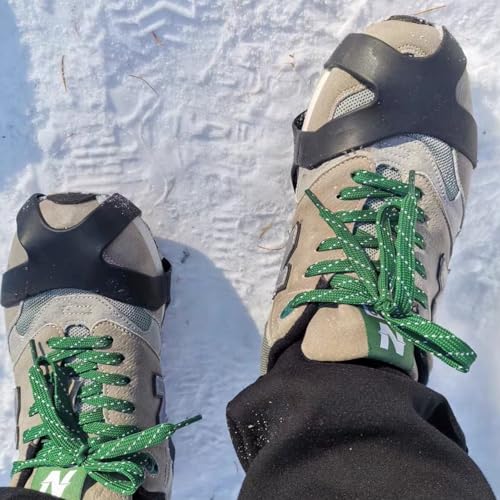 Ice Cleat Spikes Crampons with 10 Steel Studs - Size M