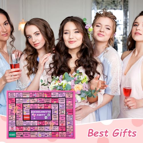 Bachelorette Party Drinking Game - Fun Rubber Board Game for 2-8 Players