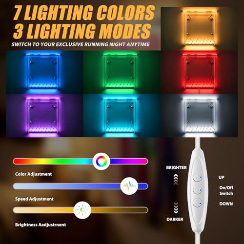 LED Acrylic Medal Display & Race Bib Holder - 25 Medals, Variation B