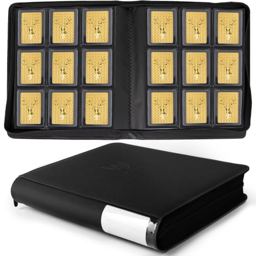 Toploader Card Binder for 360 Cards, Double-Sided 9 Pockets