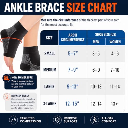 Compression Ankle Brace Socks for Pain Relief & Support