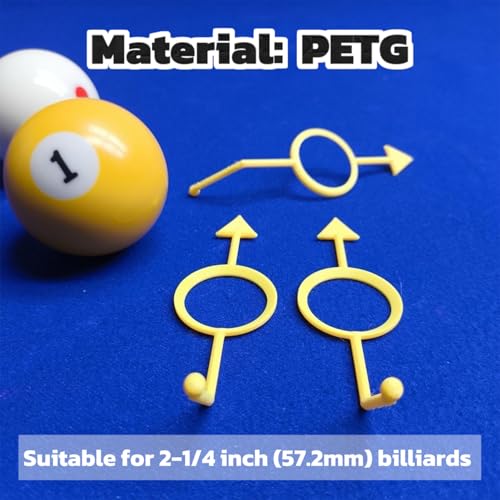 Billiards Ball Aiming Aid - Cue Ball Trainer 2x Red
