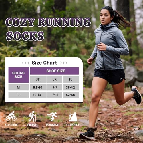 Velice Women's Merino Wool Quarter Ankle Hiking Socks - Medium Brown, Comfortable Outdoor Footwear