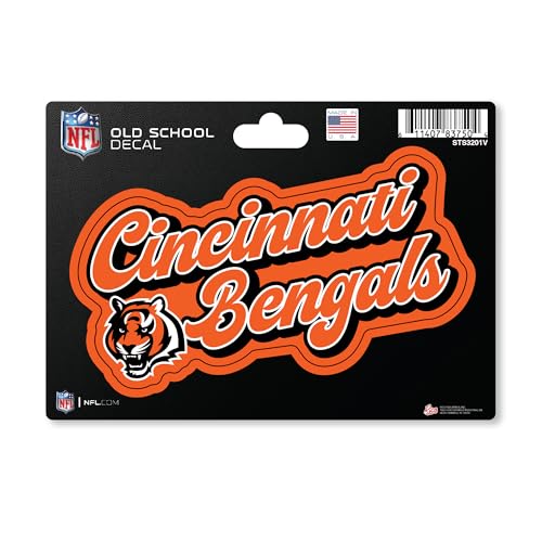 Cincinnati Bengals Vintage Look Decal - 4" x 6" Vinyl