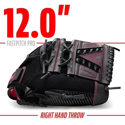 Franklin Sports Pink 12" Windmill Pro Fastpitch Softball Glove - Right Hand Throw