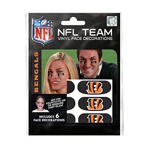 Cincinnati Bengals Eye Black Stickers - 6 Pack
