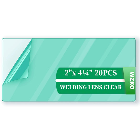 20Pcs of 2" x 4.25" Universal Welding Helmet Hood Replacement Clear Lens Cover 2x4 1/4 optical grade Premium Quality Clear Plastic Cover Lenses