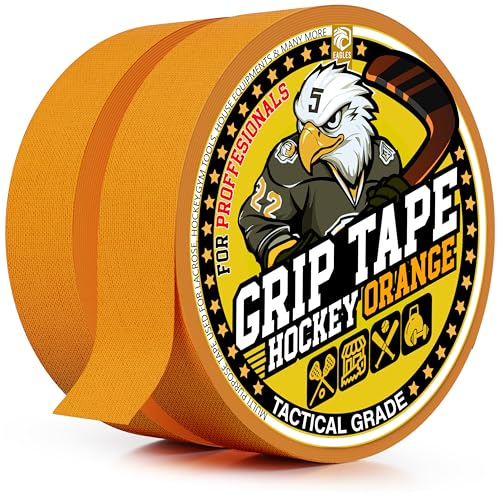 Multipurpose Hockey Tape Roll - Easy Tear Grip Tape - Orange
