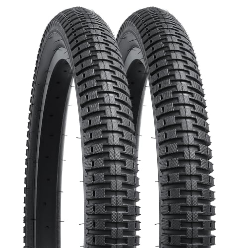 YUNSCM 2-Pack 18x2.125 Bike Tires Black02 All-Terrain Bicycle Tyres