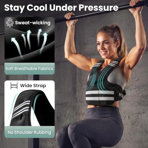 Atybo Adjustable Weighted Vest for Women & Men 11-18 lbs Fitness Training