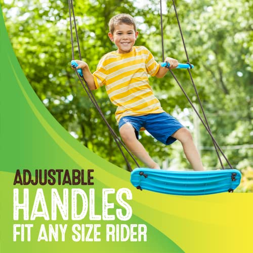 Kick Stand Up Surfing Tree Swing - Blue - 24" SwingBoard