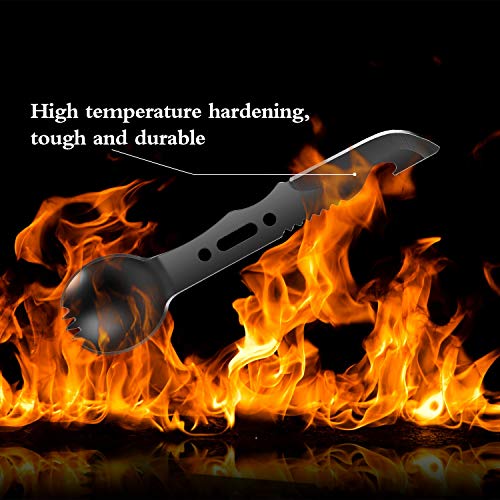 Multi-Functional Stainless Steel Camping Spork Set - 2 Pack