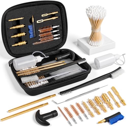 Gun Cleaning Kit for Pistols with Compact Case - Pro Charcoal