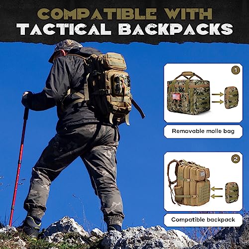 Maelstrom 20L Camouflage Tactical Lunch Box with Detachable MOLLE Bag