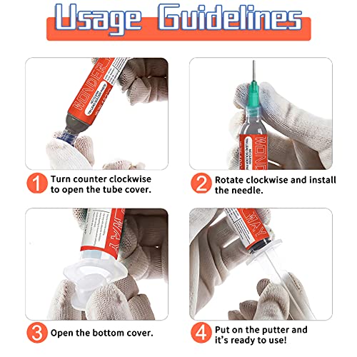 Wonderway Sn42/Bi58 T4 Lead Free Solder Paste No Clean, 138¡É Melting Point (30gx4packs)