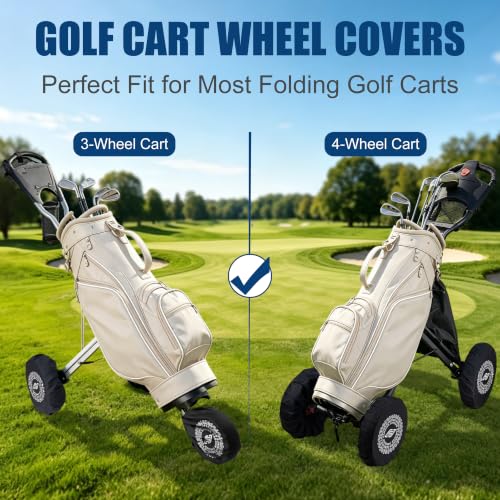 Golf Cart Wheel Covers - Big Size, Waterproof & Durable Protection