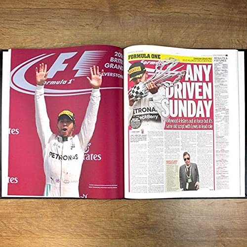 Lewis Hamilton Personalized History Newspaper Book - F1 Fan Gift