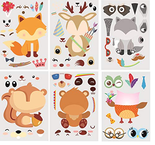 Woodland Creatures Stickers - 30 Pack Party Supplies