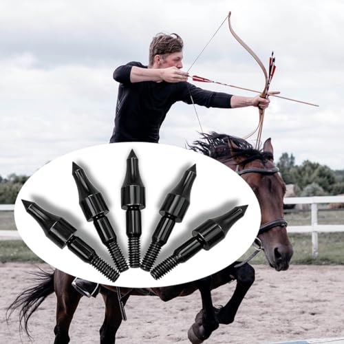 100 Grain Archery Field Points - Screw-In Bullet Tips, 12 Pack