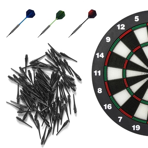 Premium 2BA Thread Soft Dart Tips - 300 Pack - Black
