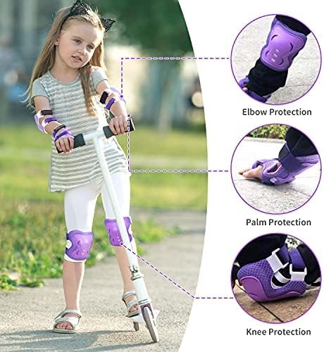 Skiennix Youth Protective Gear Set - Knee Pads, Elbow Pads & Wrist Guards for Kids 3-15 Years | Ideal for Roller Skating, Cycling & BMX