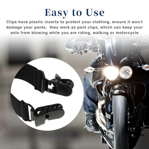 CONSIO 4 Pcs Elastic Boot Straps for Cowboy Boots and Motorcycle Riding Pants